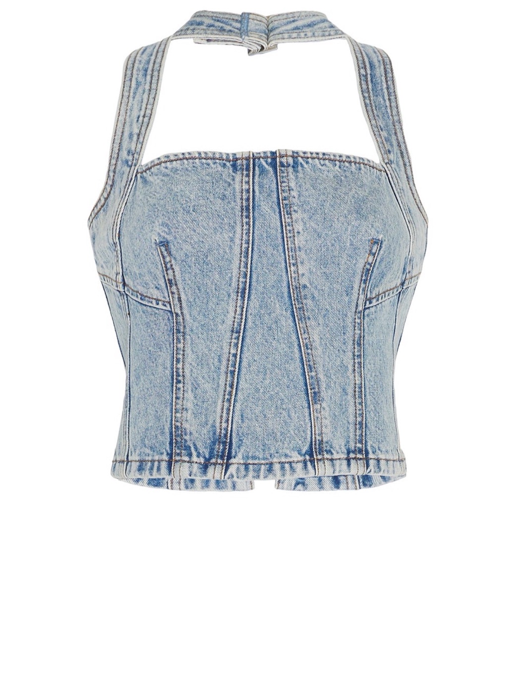 Grlfrnd Tianna Halter Bustier In Riviera